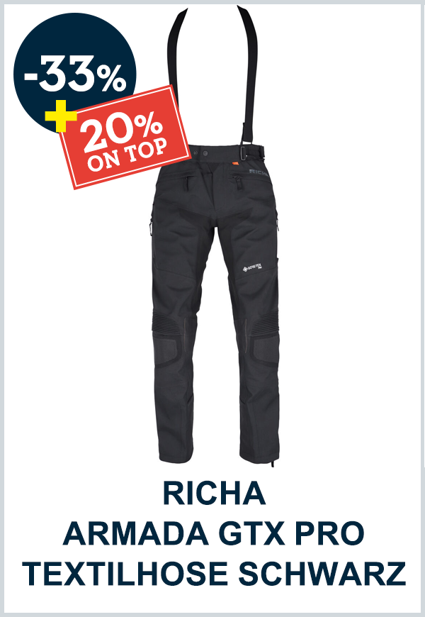 RICHA ARMADA GTX PRO TEXTILHOSE SCHWARZ