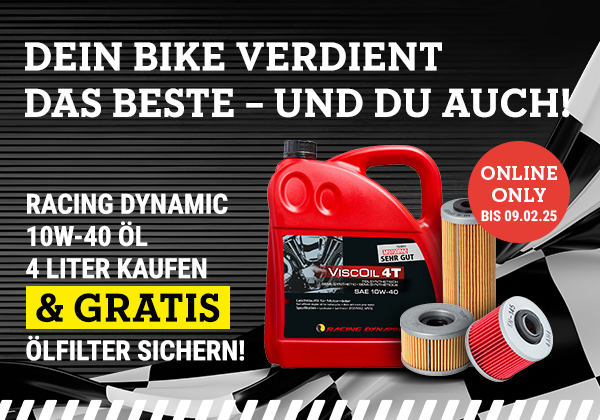 Racing Dynamic 10W-40 Öl 4 Liter kaufen & GRATIS Ölfilter sichern!