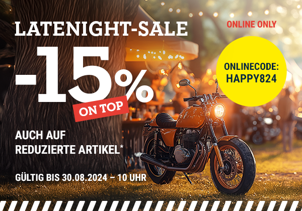 Latenight-Sale ⏰ 15% Rabatt im Onlineshop*