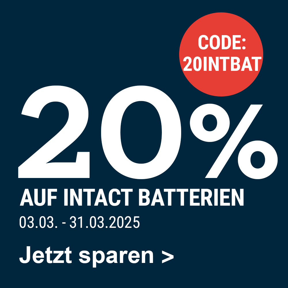 20% auf Intact Gel Batterien