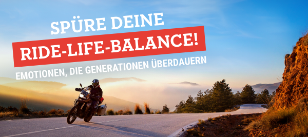 Spüre Deine Ride-Life-Balance