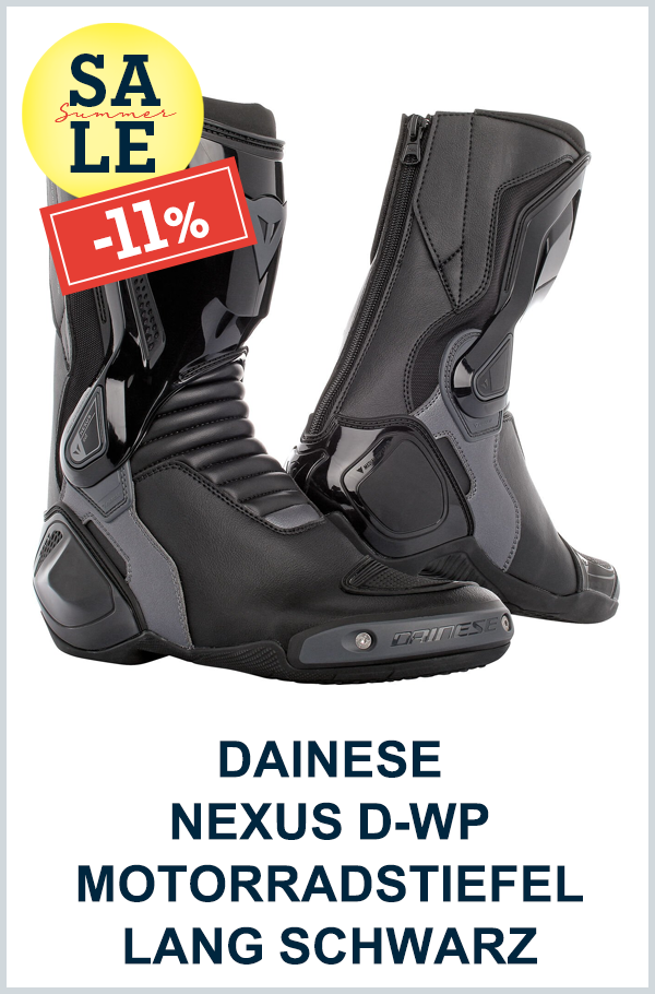 DAINESE NEXUS D-WP MOTORRADSTIEFEL LANG SCHWARZ