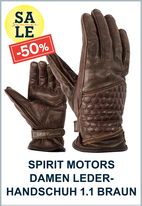 SPIRIT MOTORS DAMEN KLASSIK LEDERHANDSCHUH 1.1 BRAUN