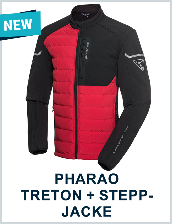 PHARAO TRETON + STEPPJACKE SCHWARZ/ROT