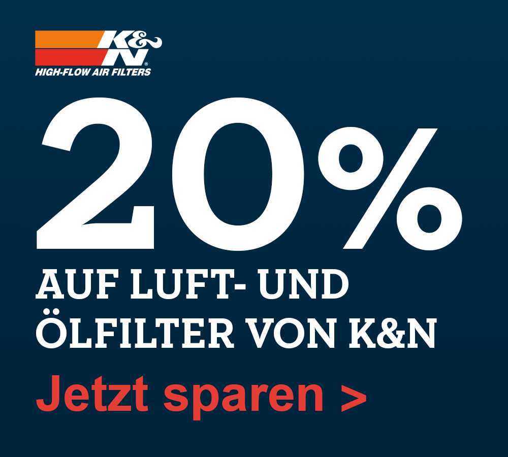 20% auf Luft- und Ölfilter von K&N