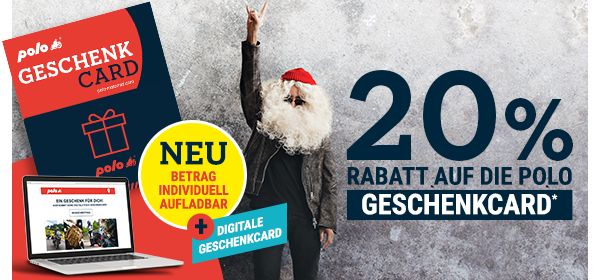 20% Rabatt auf die POLO Geschenkcard*