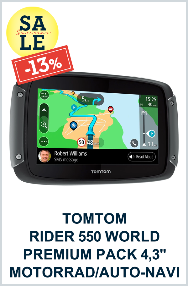 TOMTOM RIDER 550 WORLD PREMIUM PACK 4,3" MOTORRAD/AUTO-NAVI