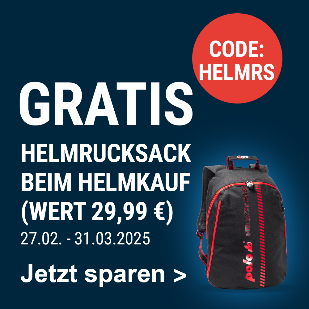 Gratis Helmrucksack beim Helmkauf