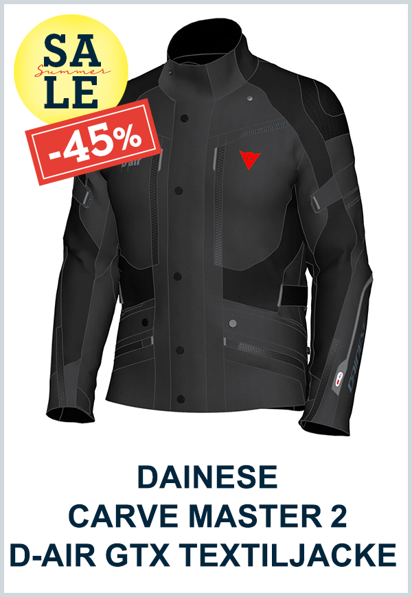 DAINESE CARVE MASTER 2 D-AIR GTX TEXTILJACKE SCHWARZ