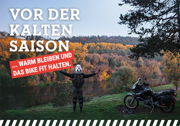 Einmotten oder Weiterfahren? Wir haben die perfekte Ausrüstung für Dich und Dein Bike!