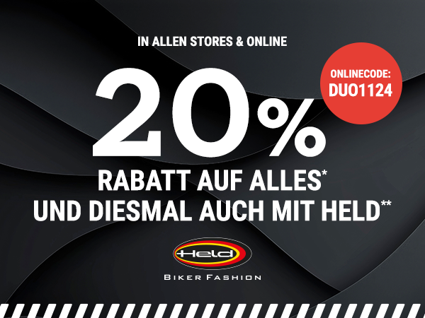 Nur kurz 20% auf ALLES*! Start der Helden-Wochen. 🚀