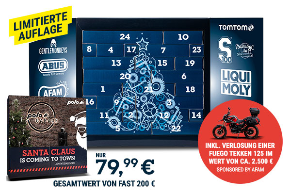 Der POLO Biker-Adventskalender - Jetzt in allen POLO Stores und Online