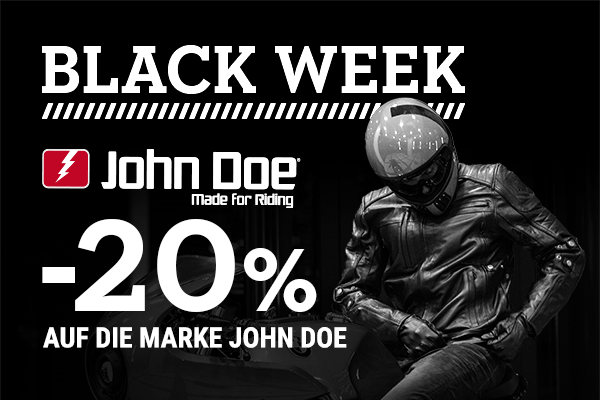 BLACK WEEK – 20% Rabatt auf die Marke John Doe