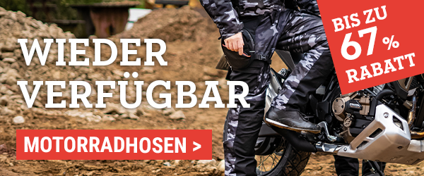 Wieder verfügbar: Motoradhosen