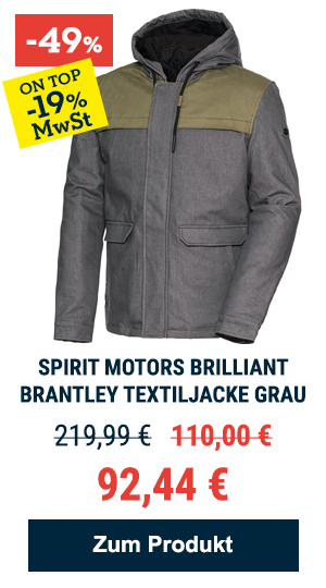 Spirit Motors Brilliant Brantley Textiljacke Grau