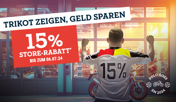 Trikot zeigen, Geld sparen: 15% Store-Rabatt* bis Samstag