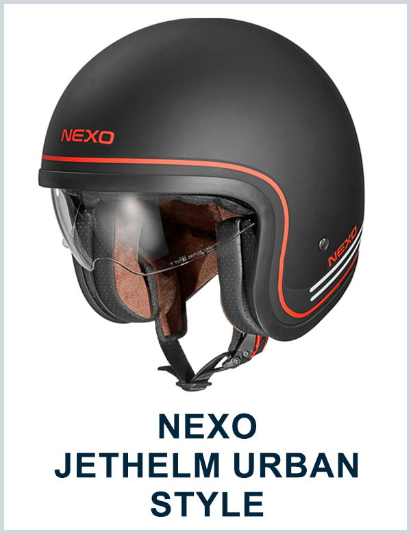 NEXO JETHELM URBAN STYLE SCHWARZ DEKOR #20 JETHELM