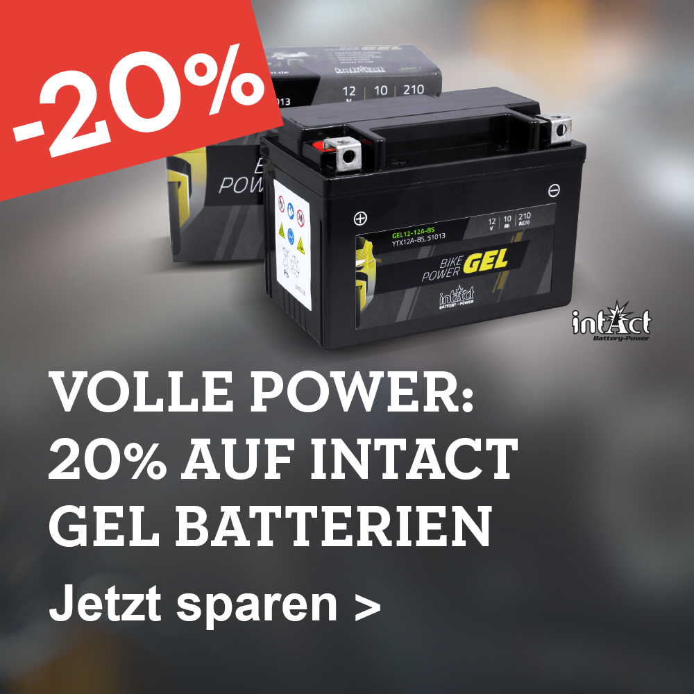 20% auf Intact Gel Batterien