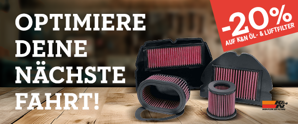 20% Rabatt auf K&N Öl- & Luftfilter