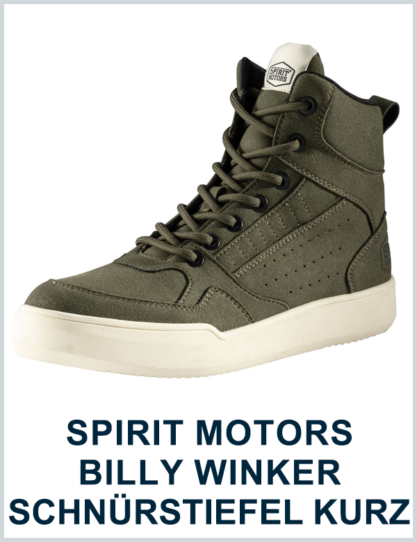 SPIRIT MOTORS BILLY WINKER MOTORRADSCHNÜRSTIEFEL KURZ