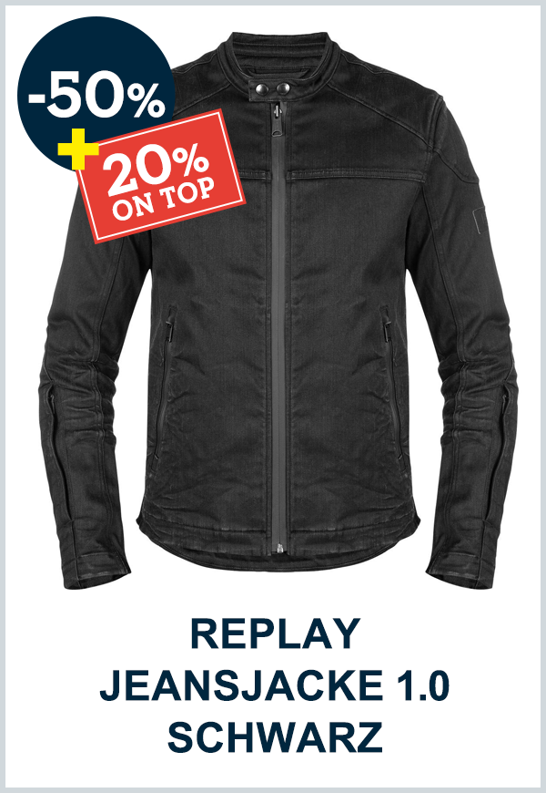 REPLAY JEANSJACKE 1.0 SCHWARZ