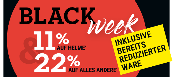 Black Week bei POLO: 11% Rabatt auf Helme* und 22% Rabatt auf alles andere*