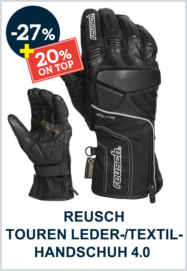 REUSCH TOUREN LEDER-/TEXTILHANDSCHUH 4.0 SCHWARZ