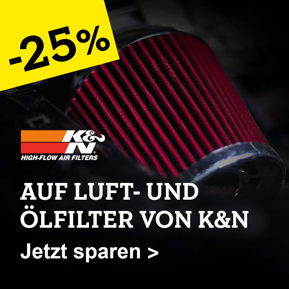 25% auf K&N Luft- und Ölfilter