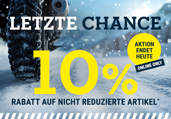 10% Rabatt auf nicht reduzierte Artikel* – Nur noch heute!