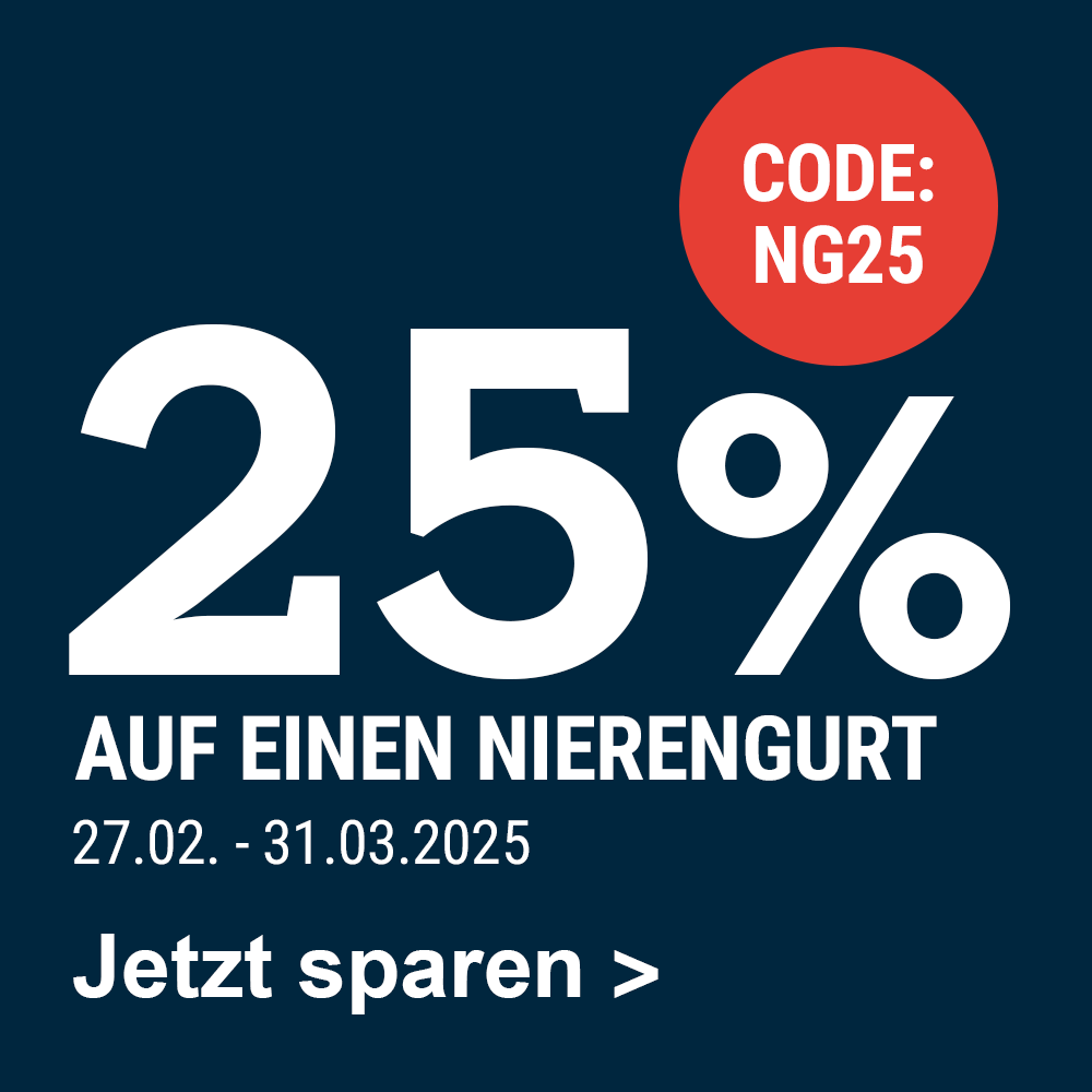 25% auf einen Nierengurt*