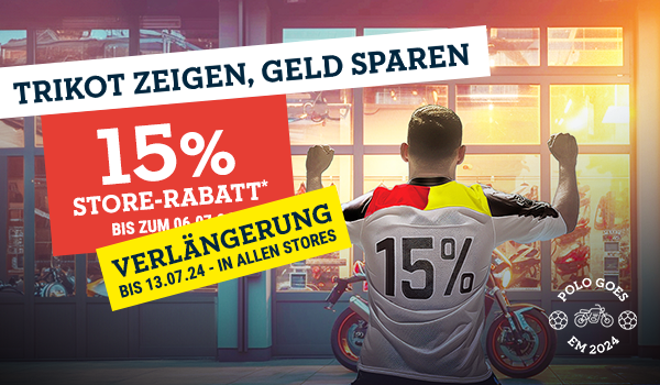 Trikot zeigen, Geld sparen: 15% Store-Rabatt* bis Samstag