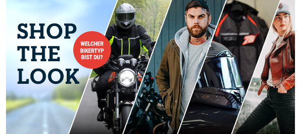 SHOP THE LOOK - Welcher Bikertyp bist Du?