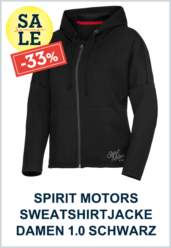 SPIRIT MOTORS SWEATSHIRTJACKE DAMEN 1.0 SCHWARZ