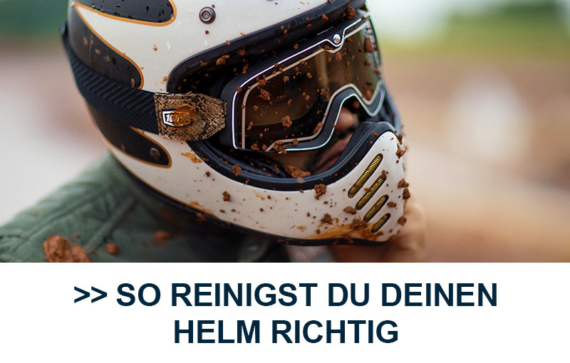 So reinigst Du Deinen Motorradhelm richtig