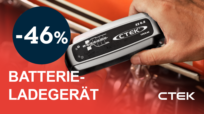 46% auf CTEK BATTERIELADEGERÄT XS 0.8 EU, 12V 800MA, FÜR BLEI-SÄURE