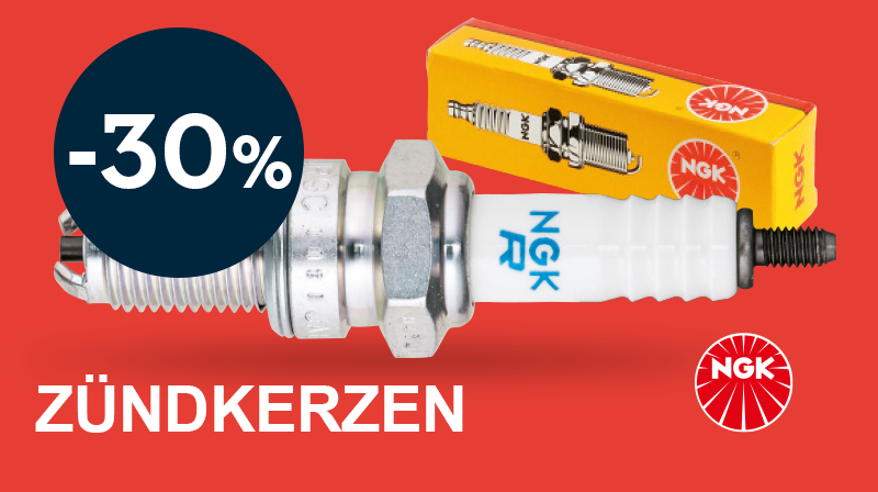 30% auf Zündkerzen der Marke NGK