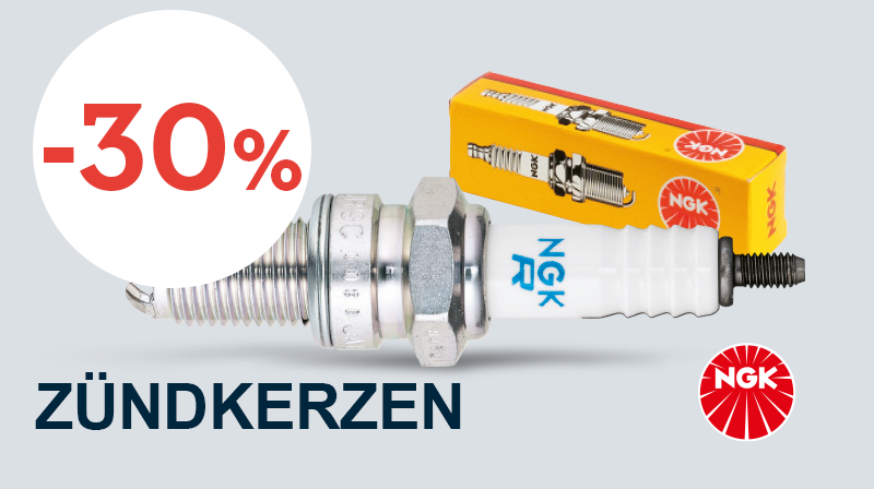 30% auf Zündkerzen der Marke NGK