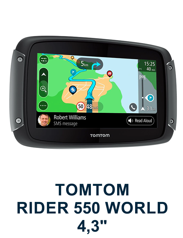 TOMTOM RIDER 550 WORLD 4,3" MOTORRAD-NAVIGATIONSGERÄT