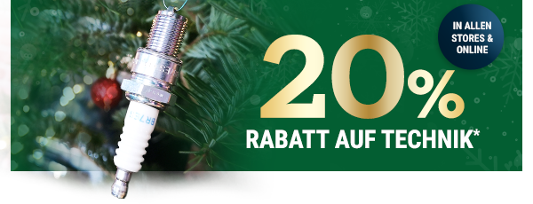20% auf Technik* - nur für kurze Zeit