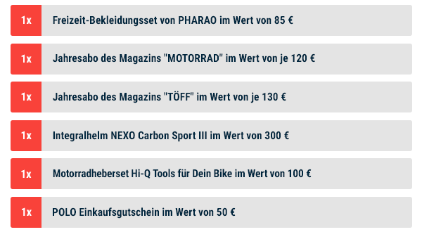 POLO Gewinnspiel 2023 - Jeden Monat tolle Preise